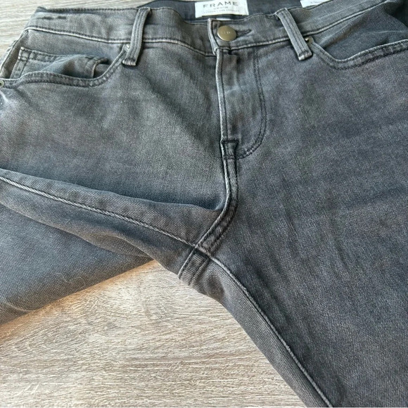 Frame L'HOMME SKINNY JEAN in Black Wash - Picture 7 of 12